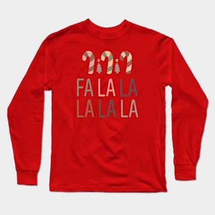 Fa La La La La La - Boho Christmas Long Sleeve T-Shirt